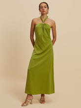 Rückenfreies Neckholder-Langes Kleid
